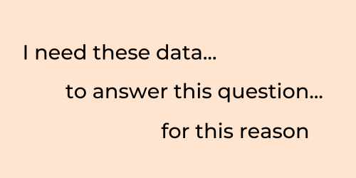 The essential data use case structure.